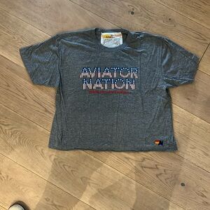 Aviator Nation cropped tshirt